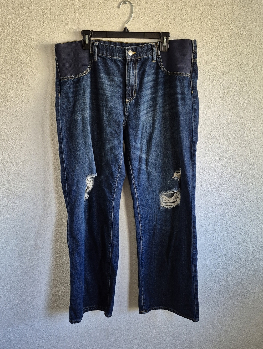 S.O.N.G Maternity Ripped Jeans Womens Size XL